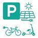 Parking solaire vélo trottinette